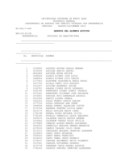 lista aqu&iacute; - Facultad de Arquitectura