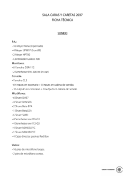 Rider T&eacute;cnico - Caras y Caretas 2037