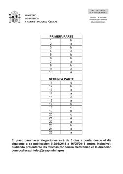 Plantilla de respuestas - Ministerio de Administraciones P&uacute;blicas