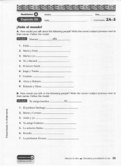 Capitulo 2A v Fecha jTodo el mundo!