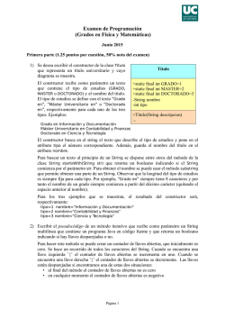 Examen de Programaci&oacute;n (Grados en F&iacute;sica y Matem&aacute;ticas)