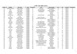 listado de PRE-INSCRIPCIONES e