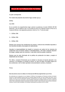 permiso paterno - Dance or Die Festival