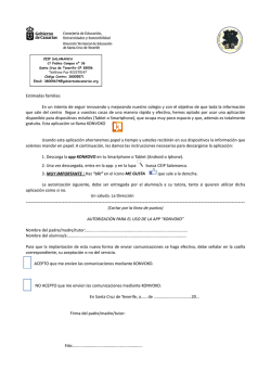 App Konvoco - CEIP Salamanca