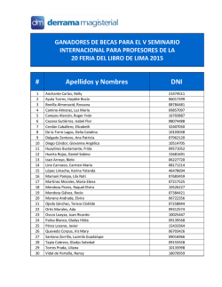 # Apellidos y Nombres DNI - Blog de Derrama Magisterial para el