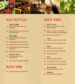 Half Bottles BLUSH WINE White Wines