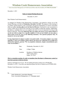 2015 Annual Meeting Packet 12-16-15