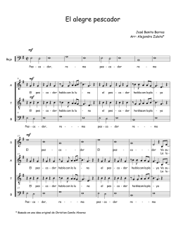 El alegre pescador SATB