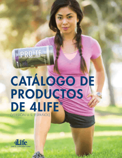 CAT&Aacute;LOGO DE PRODUCTOS DE 4LIFE&reg;