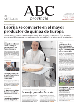 Lebrija se convierte en el mayor productor de quinoa de Europa