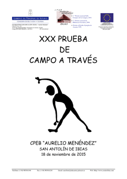 Clasificaci&oacute;n 2&ordm; cross Occidente Sur &ndash; Ibias.