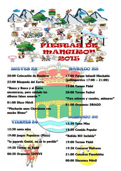 FIESTAS DE MANGIRON 2015