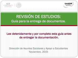Gu&iacute;a UnADM Revisi&oacute;n de estudios Noviembre 2015