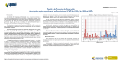 Registro de Proyectos de Generaci&oacute;n (Inscripci&oacute;n seg&uacute;n
