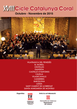 Informaci&oacute; - Federaci&oacute; Catalana d`Entitats Corals