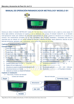 Indicador solo peso B1 LCD