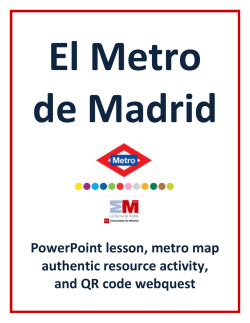 Madrid Metro Lesson