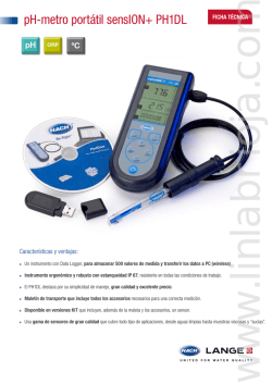 pH-metro port&aacute;til sensION+ PH1DL