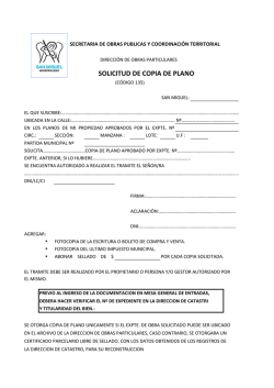 f. solicitud de copia de plano