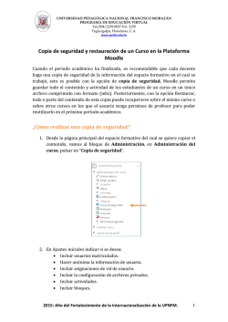 Copia de Seguridad - Programa de Educaci&oacute;n Virtual