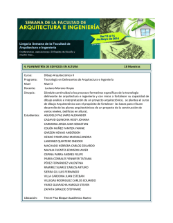 4. PLANIMETR&Iacute;A DE EDIFICIOS EN ALTURA 18 Muestras Curso