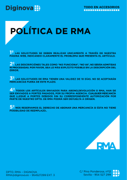 POL&Iacute;TICA DE RMA