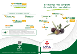 Folleto Herbicidas Olivar