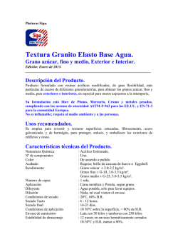 Hoja T&eacute;cnica - Pinturas SIPA