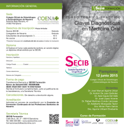 claves Diagn&oacute;sticas en medicina oral