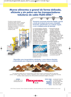 Mueva alimentos a granel de forma delicada, eficiente y sin polvo