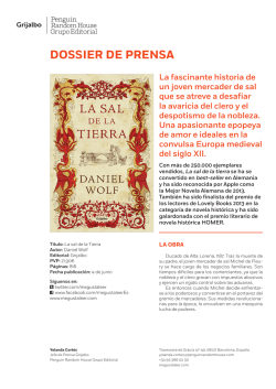DOSSIER DE PRENSA - Penguin Random House Grupo Editorial