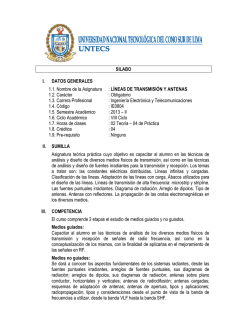 SILABO I. DATOS GENERALES 1.1. Nombre de la Asignatura