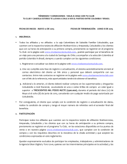 T&eacute;rminos y condiciones del concurso