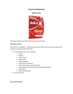 FOLLETO INFORMATIVO dolex&reg; Forte