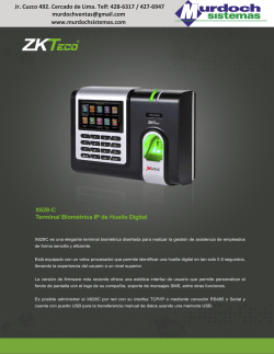 Reloj biom&eacute;trico X628-C