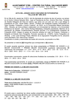acta del fallo del xxxvi concurso fotografico villa de ibi 2015