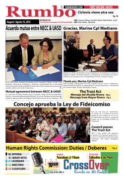 Acuerdo mutuo entre NECC & UASD