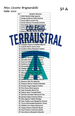 M&iacute;ss: Lissette Brignardello Sala: 2010