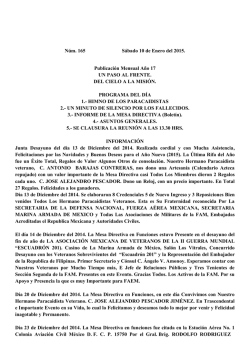 Enero 2015 - Fraternidad de paracaidistas