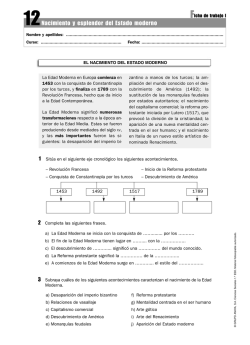 El nacimiento del Estado moderno