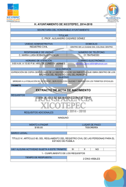 10.- Extracto de acta de nacimiento