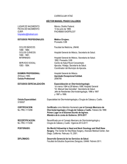 CURRICULUM VITAE H&Eacute;CTOR MANUEL PRADO CALLEROS