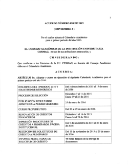 CONSIDERANDO: ACUERDA: - Instituci&oacute;n Universitaria CESMAG