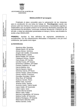 lista definitiva de aspirantes admitidos-as y excluidos