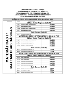&aacute;rea matem&aacute;ticas - divisi&oacute;n de ciencias econ&oacute;micas