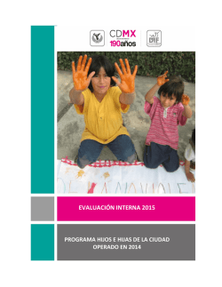 EVALUACI&Oacute;N INTERNA 2015