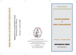 Programa XXXIX Semana de Estudios