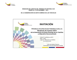 rendici&oacute;n de cuentas del per&iacute;odo de gesti&oacute;n 01 de enero al 31 de