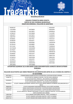 iragarkia/anuncio udaleko etxebizitza biren zozketa sorteo de dos