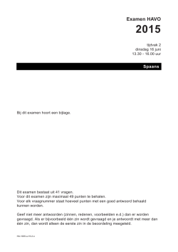Examen HAVO - Examenblad.nl